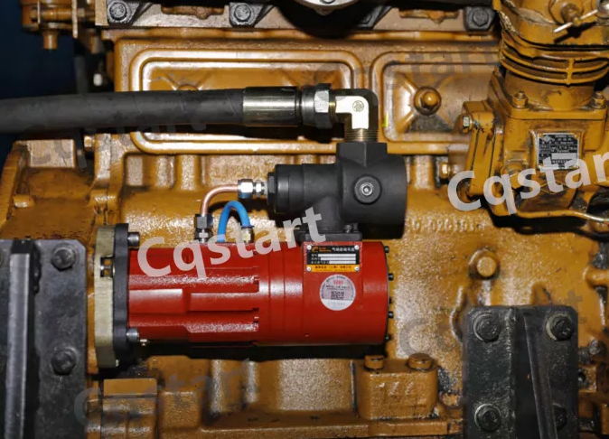 use air starter to start diesel engine without battery